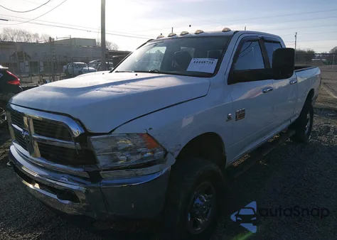 2012 Ram 2500 Slt из США, поврежденный, VIN 3C6UD5DL5CG315133